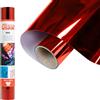 Siser® Metal Red Rosso, 30cm x 0,5mt, Vinile Termotrasferibile Termoadesivo Metallizzato per la Personalizzazione dei Tessuti, Abbigliamento e Accessori, Hobby creativi, Facile da Tagliare