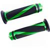 SFONIA 2pz Manopole Manubrio Moto Impugnatura 22MM 7/8 Gomma Antiscivolo Universale per Moto Scooter Quad Cruiser Off Road (Verde)