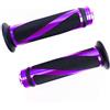 SFONIA 2pz Manopole Manubrio Moto Impugnatura 22MM 7/8 Gomma Antiscivolo Universale per Moto Scooter Quad Cruiser Off Road (Viola)