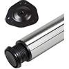 SOTECH 1 pezzo Gamba da tavolo Altezza 710 mm Ø 76/80 mm in vero acciaio inox spazzolato caricabile fino a 75 kg regolabile in altezza da 32 mm