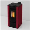 Generico Stufa a Pellet ventilata Alida 9 Stagna 8,74 Kw Bordeaux 4 Stelle 83,70 m2 riscaldabili On Fire Line (Stufa)