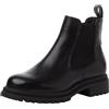 Tamaris Donna Chelsea Leder Gore-Tex, Black, 37 EU