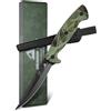 DRAGON RIOT Coltello Sfilettare Pesce 13cm Inox con Fodero | Coltello Sfilettare pesce con Lama Flessibile, Codolo Pieno e Manico Antiscivolo, ideale per Ppesca, Carne e Uso Outdoor