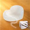 HALUKAKAH Pietre di Cristalli Selenite Marocchina Ciotola di Ricarica Fengshui Detersione Rinfresca Cristallo Pietra Preziosa Naturale Cuore Forma 9cm