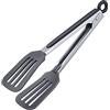 Westmark Pinze da portata Westmark, Con manici grandi in silicone e impugnature gommate, Lunghezza: 26,5 cm, Acciaio inox/plastica/silicone, Comfort Silicone Mini, Argento/nero, 16112270