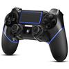 RCCBOOST REKBOO wireless Controller per PS4, Joystick Gamepad per Ps4/Slim/Pro con Doppio Motore di Vibrazione, 600mah Batteria, Pannello Tattile, Altoparlante con Jack Audio da 3,5 mm(blu)