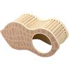 Dehner Peanut - Casetta per roditori per criceti/roditori/Topi, ca. 24,5 x 11,6 x 10 cm, in Legno di Pino/Compensato Certificato FSC®, Marrone/Naturale