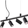 Ideal Lux Lampadario a sospensione DYNAMITE SP4 nero di Ideal Lux