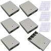 GTIWUNG 6 Pezzi 4 xAA 6V Supporto Batteria con Interruttore On/Off e Coperchio,Custodia per Batterie AA in Plastica con Presa USB Femmina,4AA Porta Batterie con Presa USB e Interruttore ON/OFF,Bianco