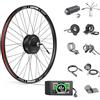 Bafang Motore Ruota Posteriore 500W 48V per Kit Conversione Bici Elettrica con Batteria Opzionale e Display LCD, Versione a Cassetta Ebike Kit - Motore a Ruota da 26 27,5 28 con OLD 135-142 MM