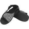 FakeFace Pantofole diabetiche da donna, uomo, pantofola, edema dei piedi, gonfie, punta aperta, scarpe ortopediche regolabili per persona anziana, artrite, grigio, Large Large