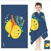 Winwild Telo da mare in microfibra per bambini 130 x 80 cm | Ultraleggero e ad asciugatura rapida | Telo da bagno dinosauro volante con borsa, coperta da spiaggia con bottoni a pressione, telo da piscina