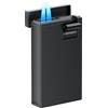 VVAY 2 Jet Flame Antivento Accendino a Gas Butano Ricaricabile (Gas non incluso)