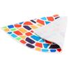 Ruikcoll Tappetino Doccia Angolare Antiscivolo Antimuffa Tappetino Bagno Tappetino Doccia Angolare Lavabile con Fori di Scarico Tappetino Doccia Curvo per Docce Interne PVC Antiscivolo 60x60cm