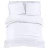 Utopia Bedding Set Copripiumino da 4 Pezzi - Copripiumino 200x200cm, Lenzuolo con Angoli 140x20cm, Federe 80x80cm - (Bianco, Matrimoniale)