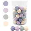 Oulitigy Perline In Silicone DIY Silicone Rotondo Perline Viola 15 mm 50pc Gioielli Che Fanno Accessori