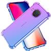 SEAHAI Cover per Nokia X10 / Nokia X20, Ultra Sottile Custodia in TPU a Gradiente Colori, Trasparente Silicone Morbido Case Antiurto Cover, Viola/Blu