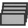 S SIENOC 4 x 120mm*240mm PC Computer Chassis Ventola Cooler Polvere Filtro Case Antipolvere Griglia, Magnetico (4x120mm*240mm, Nero)