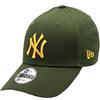 New Era York Yankees 9forty Adjustable cap Rear Logo Rifle Green/Gold - One-Size