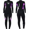 Owntop Muta Donna 3/2mm Intera, Muta Invernale a Maniche Lunghe Ultra-Stretch, Zip Posteriore Muta da Surf e Immersioni in Neoprene per Adulti, Donna Purple M