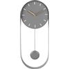 Karlsson Wall clock Pendulum Charm steel grey