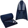 SIVENKE Poncho da Donna Indossabile Mantello Caldo Coperta Calda Invernale con Bottoni Scialle Grande Sciarpa Flanella Maglia Cape Cardigan per Donna Mantella Coprispalle 140 x 160 cm