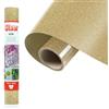 Siser® Glitter Old Gold, 30cm x 0,5mt, Vinile Termotrasferibile Termoadesivo Glitterato per la Personalizzazione dei Tessuti, Abbigliamento e Accessori, Hobby Creativi, Facile da Tagliare