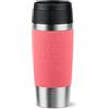 Emsa Travel Mug Classic N20209 - Tazza termica da viaggio, 0,36 litri, tappo a vite, in acciaio inox, 4 ore caldo e freddo per 8 ore, 100% ermetico, lavabile in lavastoviglie, apertura a 360°, corallo