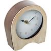 DRW Orologio da tavolo in metallo e legno naturale 14c5c16 cm