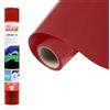 Siser® Stripflock PRO Red, 30cm x 0,5mt, Vinile Termotrasferibile Termoadesivo Floccato per la Personalizzazione dei Tessuti, Abbigliamento e Accessori, Hobby Creativi, Facile da Tagliare