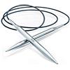Prym 212236 - Ferri circolari MS 100 cm, 10,00 mm, colore: Argento
