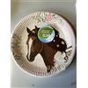amscan 9909874-66 - Set di 8 piatti Beautiful Horses, diametro 22,8 cm, carta, cavalli, piatti di carta, piatti di carta, piatti da festa, stoviglie usa e getta, compleanno per bambini