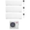 MITSUBISHI ELECTRIC CONDIZIONATORE MITSUBISHI MSZ-AY TRIAL SPLIT 7000+12000+15000 BTU INVERTER R32 MXZ-3F54VF A+++ WIFI