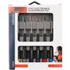 Velleman Set cacciaviti di precisione, 6 pezzi, testa piatta/phillips, cromo-vanadio, magnetici, neri