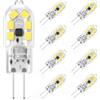 RuLEDne G4 LED, bianco freddo 6000K, 2W in sostituzione di una lampada alogena G4 da 10 W 20 W, 12V AC/DC, angolo del fascio di 360 °