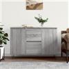 Hovothy Credenza 104x35x70cm Grigio Sonoma Legno Multistrato,Ferro Dispensa Cucina Mobile Alto Madia Soggiorno Moderna Como Camera da Letto Armadio Ingresso Guardaroba Mobile Portaoggetti