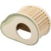 Dehner Casetta per roditori, Avocado, Accessori per roditori, criceti, roditori, Topi, ca. 17 x 12 x 9 cm, in Legno di Pino/Compensato Certificato FSC®, Verde/Naturale