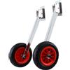 2 ruote per carrello di lancio per poppa per barche di fango, gommoni,