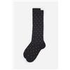 Calzedonia Calze Lunghe A Pois Da Uomo Grigio Scuro