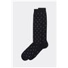 Calzedonia Calze Lunghe A Pois Da Uomo Blu