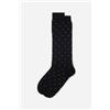 Calzedonia Calze Lunghe A Pois Da Uomo Nero