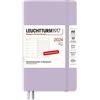 LEUCHTTURM1917 367791 - Agenda settimanale e taccuino tascabile (A6) 2024, copertina morbida, viola, tedesco, 12 mesi