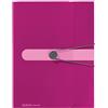 Herlitz Scatola portadocumenti formato A4 PP con etichetta posteriore, 1 pezzo con stampa di design, larghezza dorso 4 cm, colore: lampone opaco