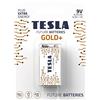 TESLA Gold - Batteria alcalina 9 V (6LR61, 9 V, blister) 1 pezzo
