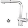 CM 90226 MISCINOX FLY 90226MISCINOX ***PRONTA CONSEGNA*** Miscelatore con canna girevole e doccia estraibile Acciaio Inox