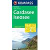 Kompass Carta stradale n. 335. Lago di Garda, Lago di Iseo-Gardasee, Iseosee 1:125.000. Ediz. bilingue: von Trento bis Verona mit Iseosee