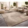 TT Home Tappeto Salotto Pelo Corto Monocolore Design Moderno Lavabile, Colore: Beige, Dimensione:140x200 cm