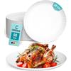 Generic 50 piatti di carta, diametro 28 cm, piatti usa e getta, piatti rotondi in carta, piatti usa e getta, piatti di carta, piatti per feste, piatti per torte, piatti di cartone (50, Ø 28 cm)