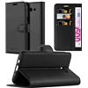 Cadorabo Custodia Libro per Samsung Galaxy J5 2017 US Version in NERO CARBONE - con Vani di Carte, Funzione Stand e Chiusura Magnetica - Portafoglio Cover Case Wallet Book Etui Protezione