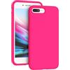 Generico Cover in Silicone Liquido compatibile per iPhone iPhone 7 Plus/iPhone 8 Plus Custodia in Gomma Gel Morbida,anti importe con fodera in microfibra all'interno verde (Fucsia)